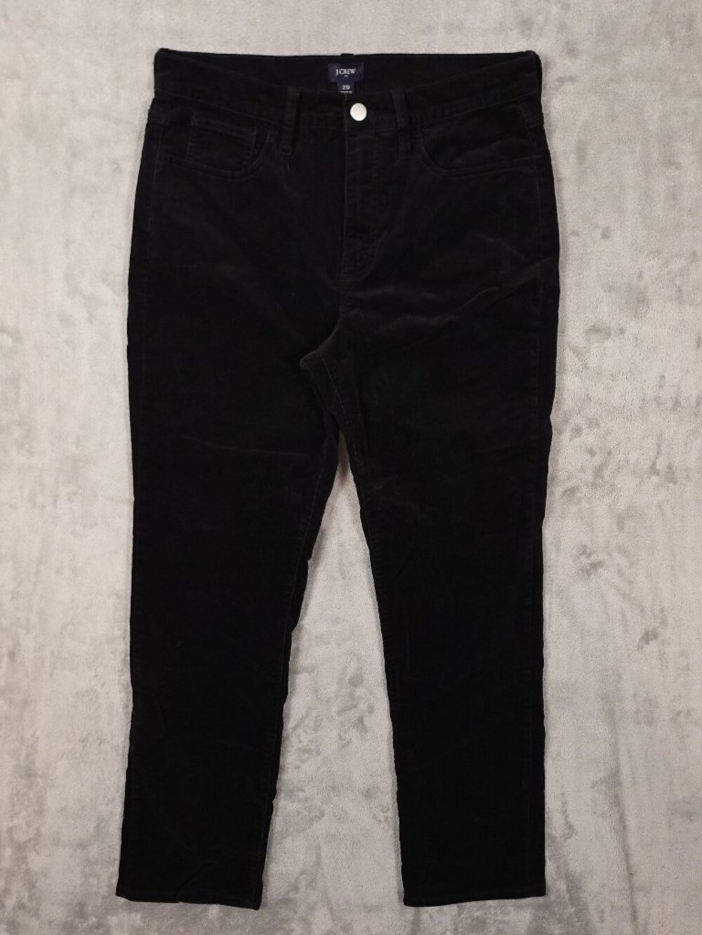 J.Crew Corduroy Straight Pants Women’s 29 Black Stretch Casual Classic